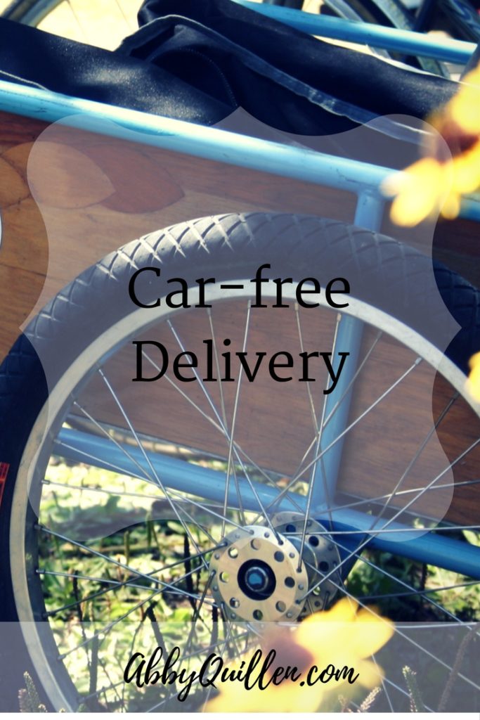 Car-free Delivery #carfree #biking