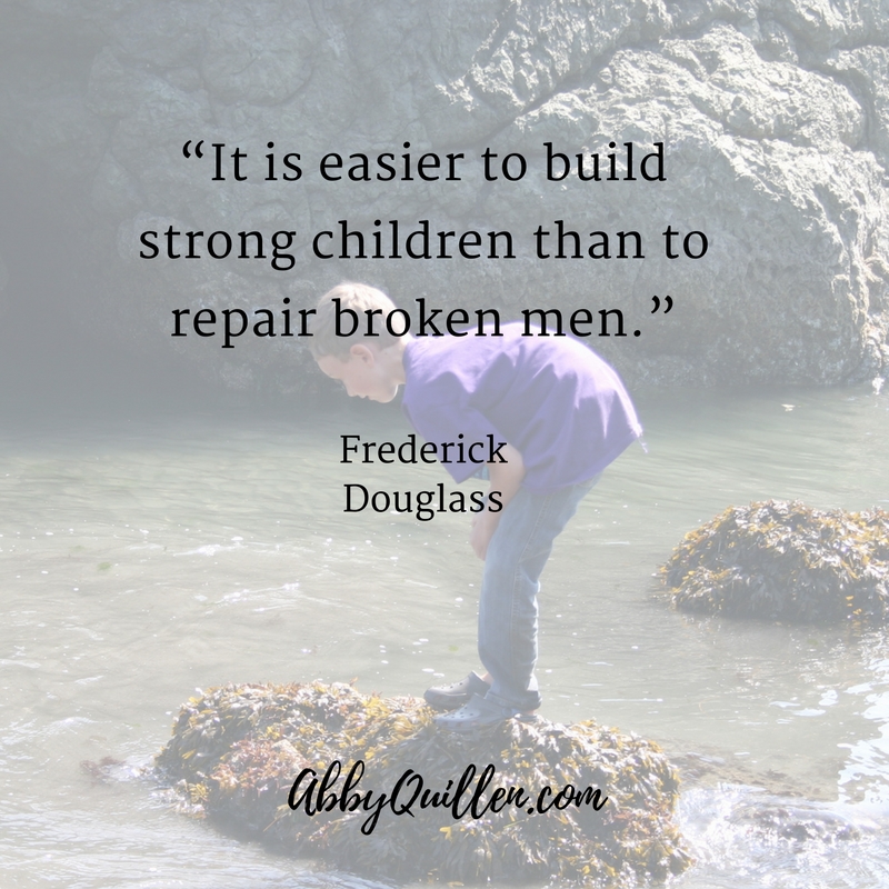 It is easier to build strong children than to repair broken men. - Frederick Douglass #parenting