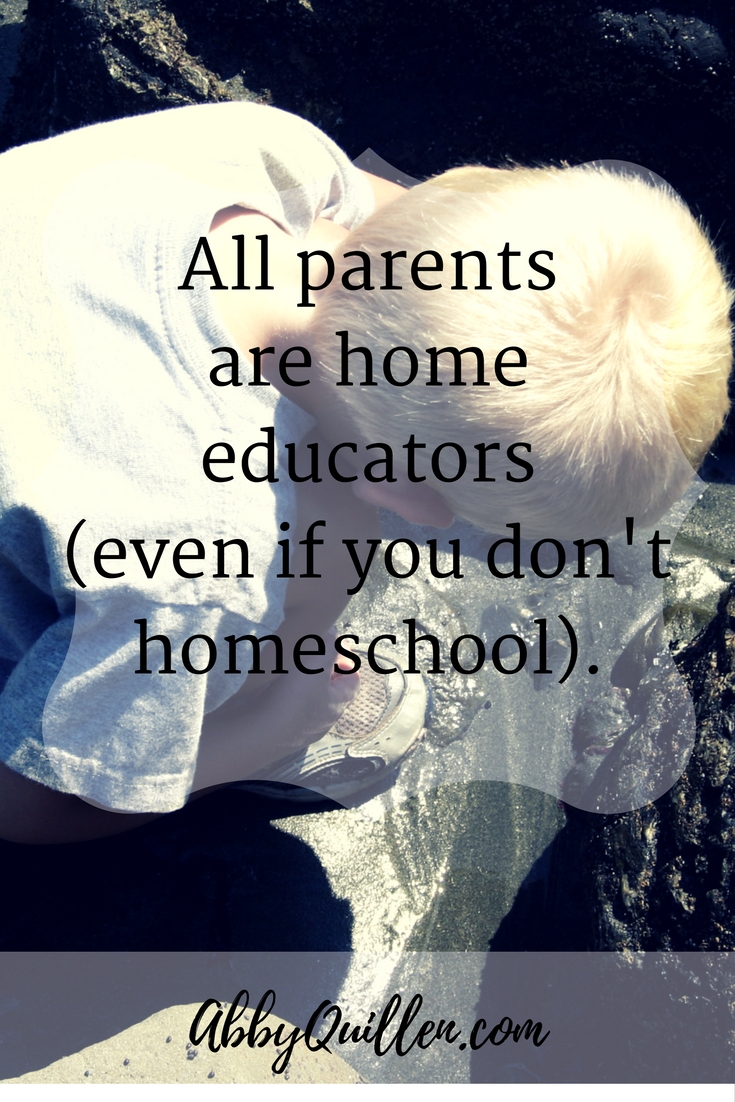 All parents are home educators even if you don't homeschool. #parenting #education(1)