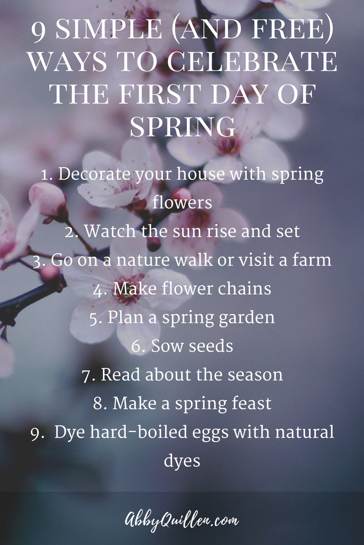 When is the first day of spring?