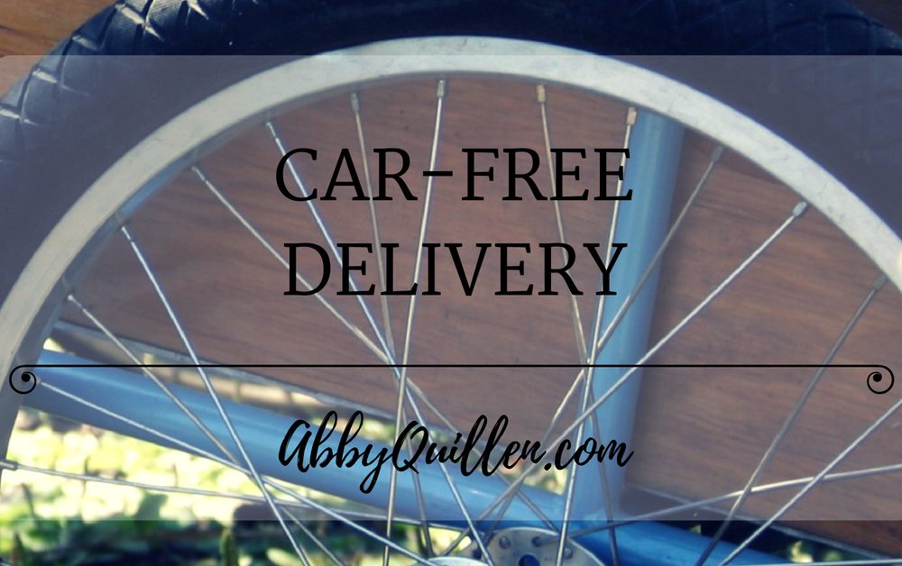 Car-free Delivery #carfree #biking