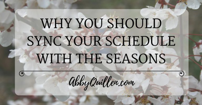 Why you should sync your schedule with the seasons #health #productivity #nature