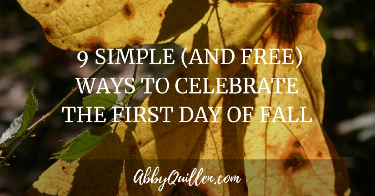 9 Simple (and Free) Ways to Celebrate the First Day of Fall